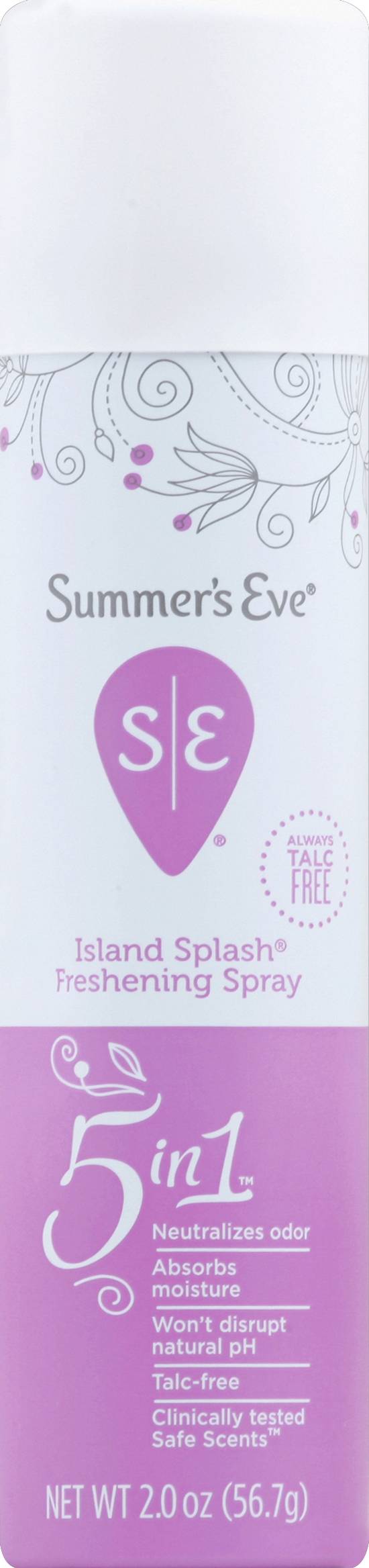 Summer's Eve Island Splash Freshening Feminine Deodorant Spray