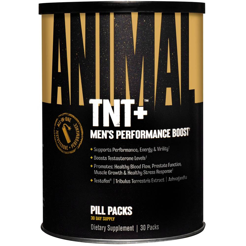 Universal Nutrition Animal Tnt+ Comprehensive Test Health & Performance pack (30 ct)