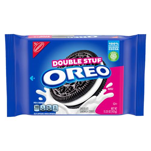 OREO Double Stuf Chocolate Sandwich Cookies 14.03oz