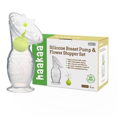 Haakaa Breast Pump With Suction Base & Flower Stopper