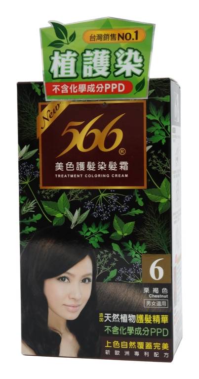 566護染髮霜6號栗褐 #43022334