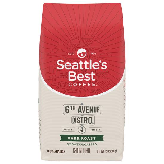 Seattle's Best Coffee Bistro Dark Roast Ground 6th Avenue Coffee (12 oz)