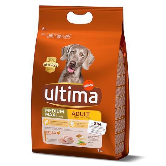 Alimento para perros adultos con pollo y arroz Última bolsa 3 kg