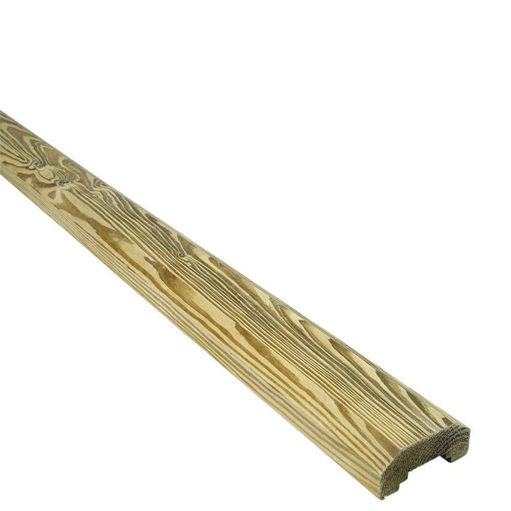 Severe Weather 6-ft L x 3.25-in W x 2-in H Wood Pressure Treated Wood Handrail | HRL6T