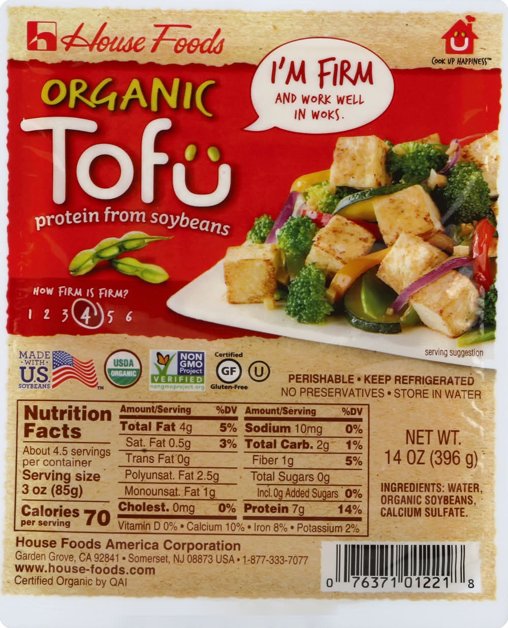 House Foods Organic Firm Tofu (14 oz)