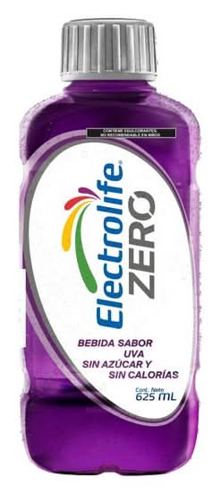 Electrolife · Zero bebida hidratante, uva (625 ml)