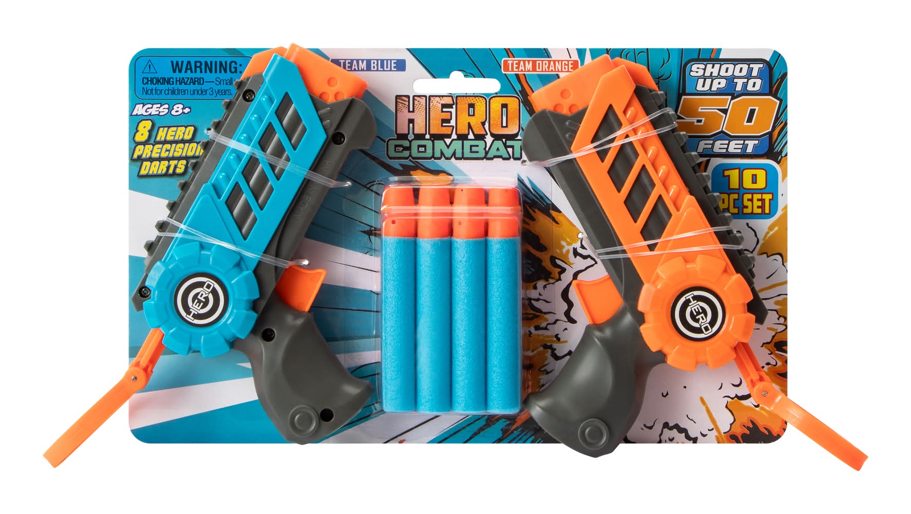 Hero Combat 2-Pack Blue/Orange