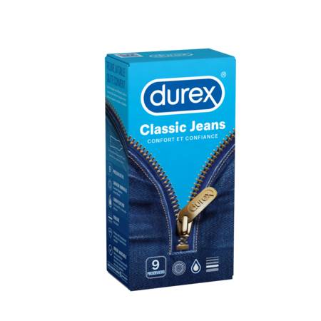 Préservatifs Classic Jeans  DUREX - la boite de 9