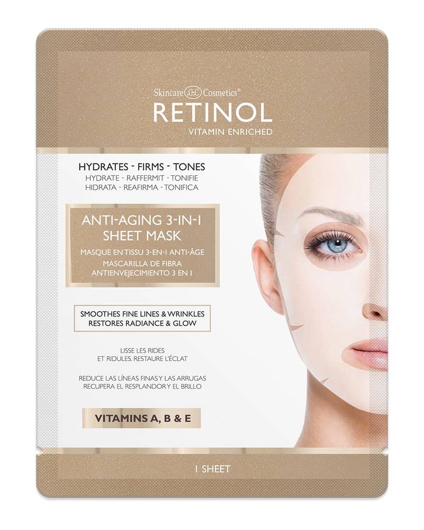 Retinol Anti-Aging 3 in 1 Sheet Face Mask (0.63 oz)