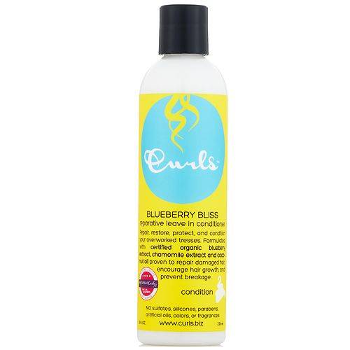 Curls Blueberry Bliss Reparative Leave In Conditioner Blueberry - 8.0 fl oz