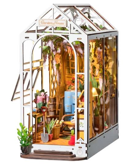 Rolife Diy Garden House Book Nook Craft Kit, 14Y+