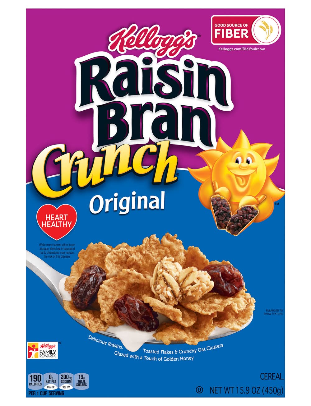 Kellogg's Raisin Bran Crunch Original Cereal (15.9 oz)