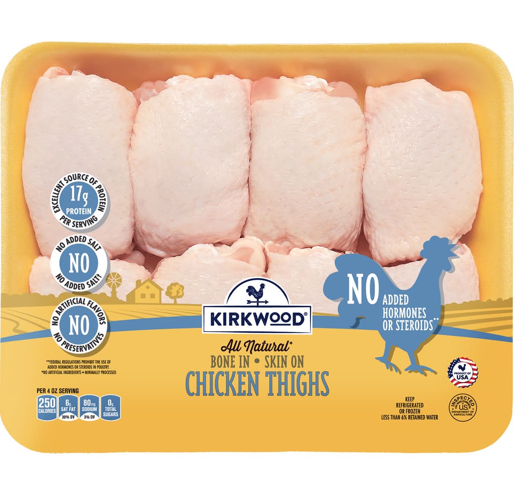 Aldi All Natural Bone in Skin on Chicken Thighs