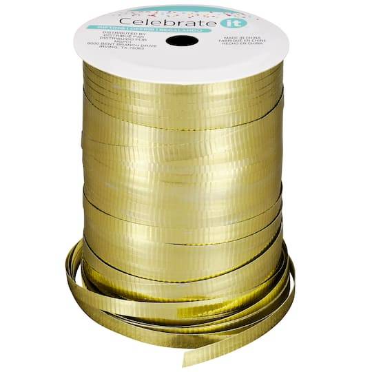 100Yd. Gold Crimped Curling Ribbon By Celebrate It