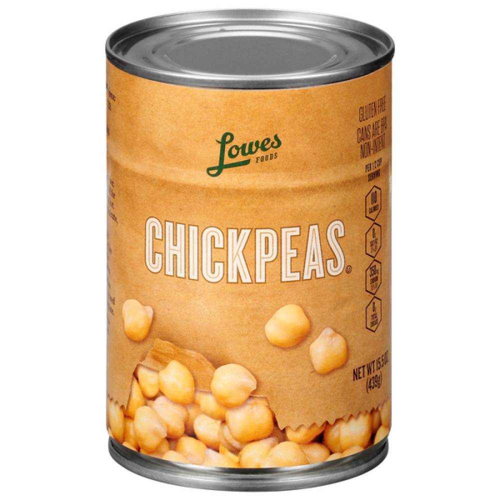 Lowes Canned Chickpeas (15.5 oz)