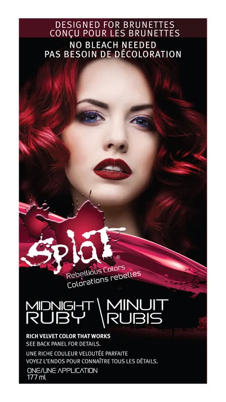 Splat colorations rebelles semi-permanente (minuit rubis)