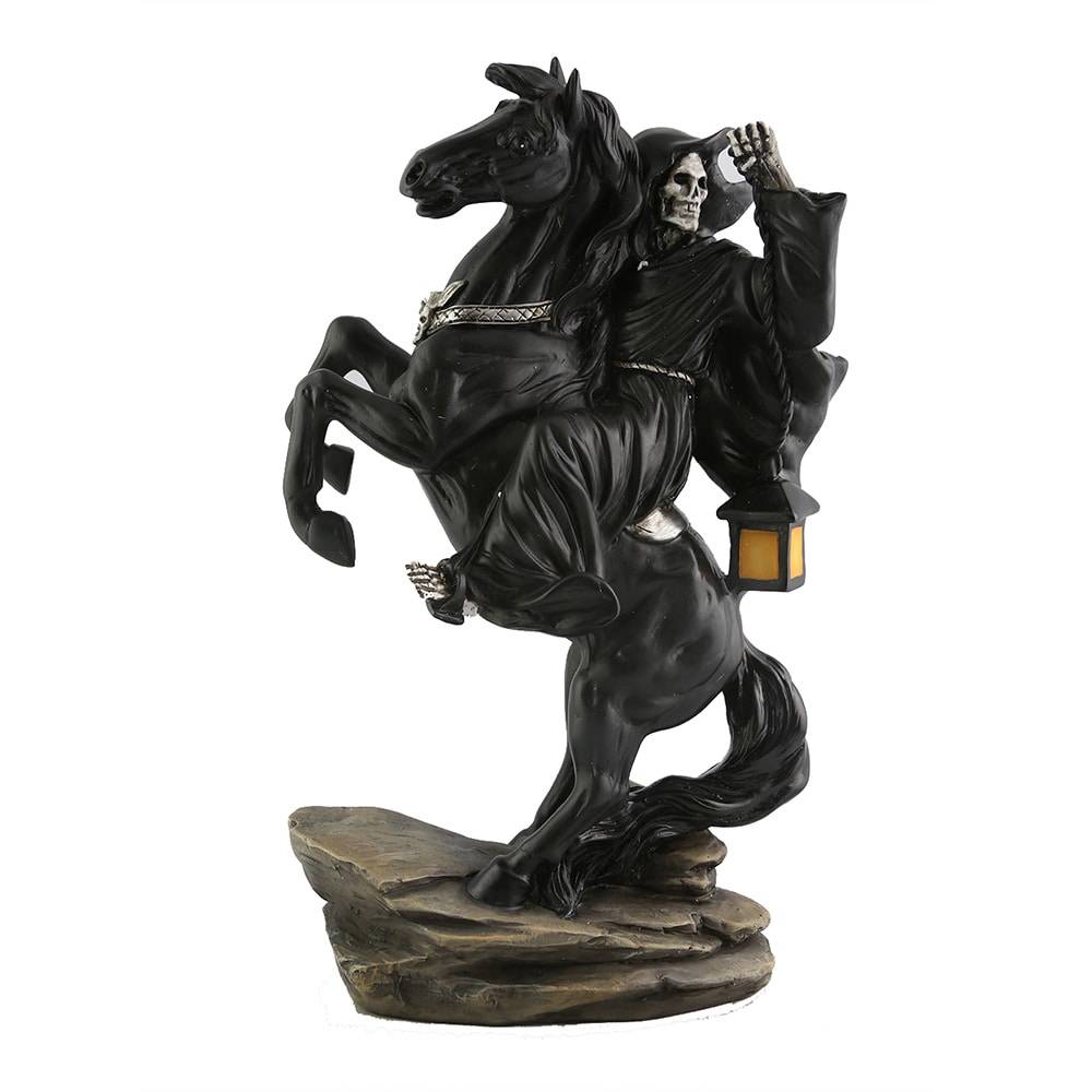 Haunted Living 14-in LED Grim Reaper on Horse Decoration | 553268