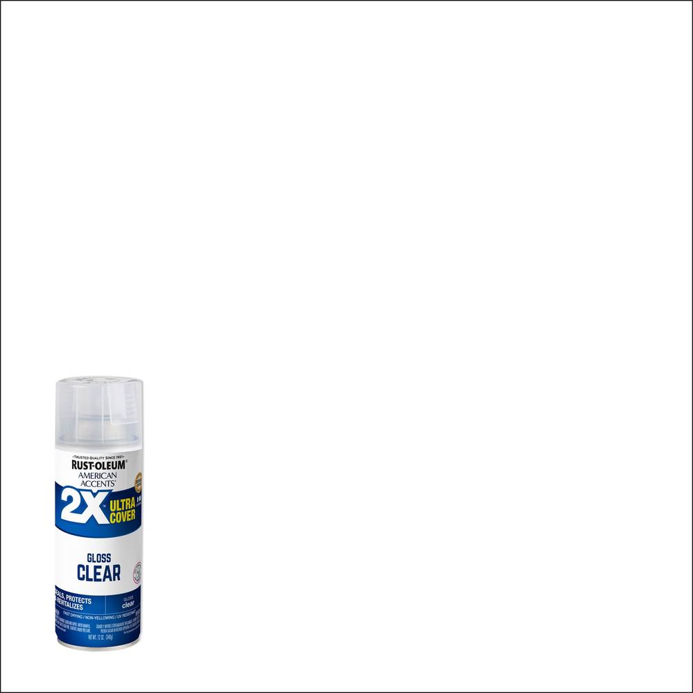 Rust-Oleum 2X Ultra Cover Gloss Clear Spray Paint and Primer In One (NET WT. 12-oz) | 327864