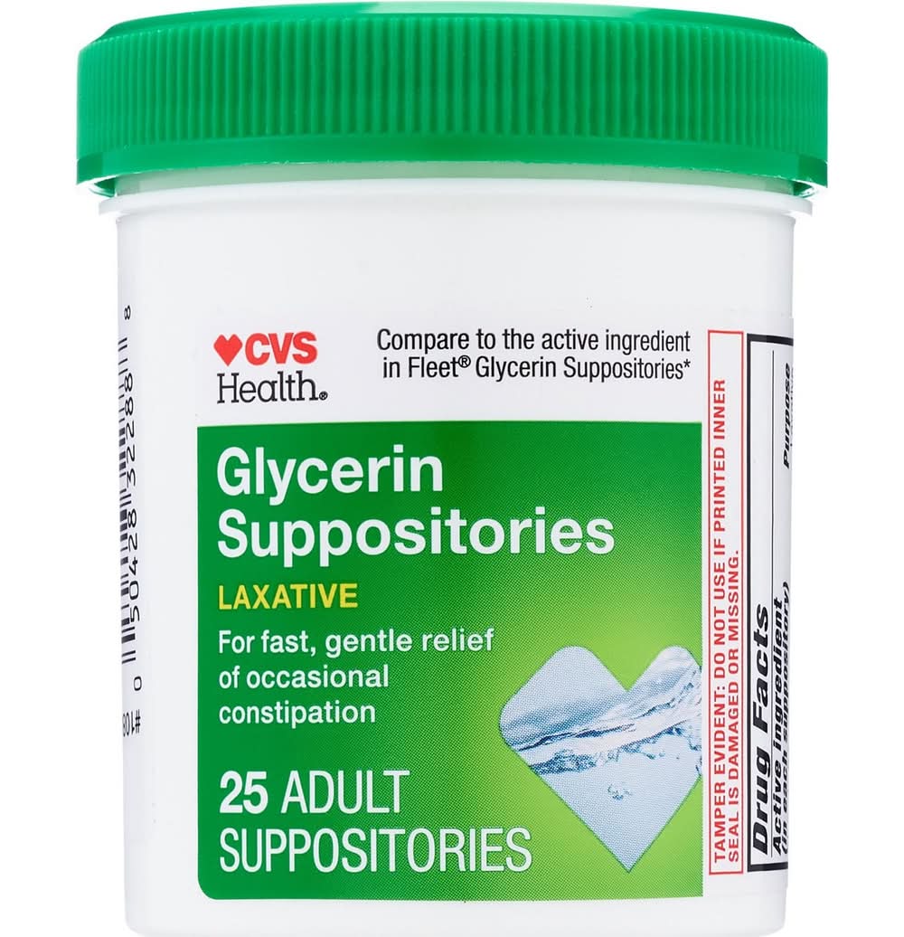 CVS Health Glycerin Suppositories (25 ct)