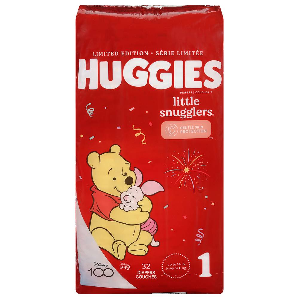 Huggies Little Snugglers Baby Diapers (32 ct)