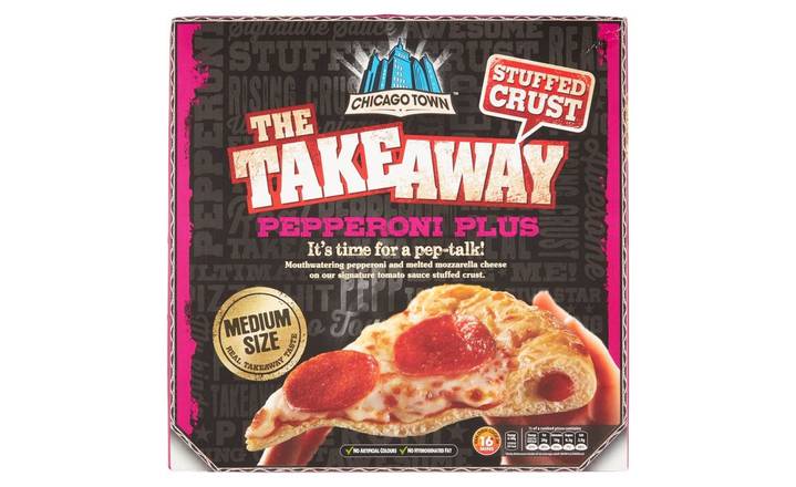 Chicago Town Takeaway Stuffed Crust Pepperoni Pizza 490g (374264)