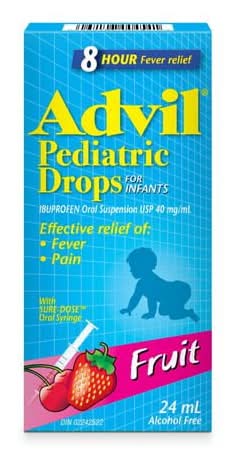 Advil Pediatric Drops Fruit Ibuprofen Oral Suspension 200 mg (1 ml)