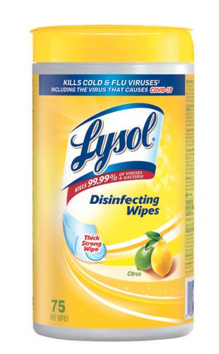 Lysol Citrus Disinfecting Wipes (75 ct)