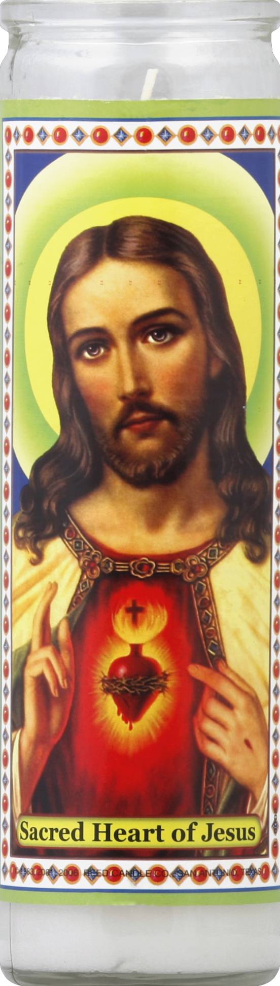 Reed Candle Co. Sacred Heart Of Jesus Candle (13 oz)