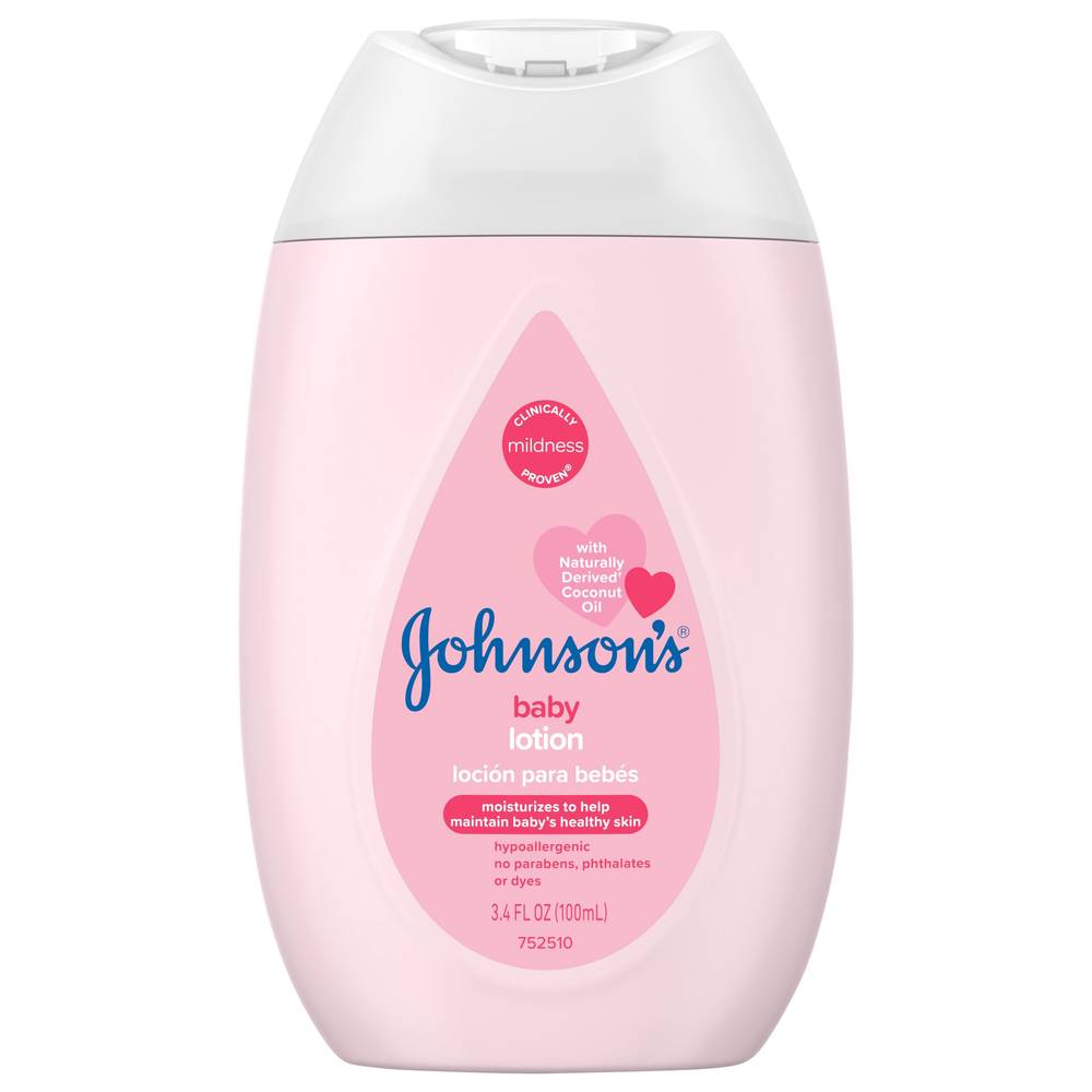 Johnson's Moisturizing Pink Baby Lotion With Coconut Oil (3.4 fl oz)