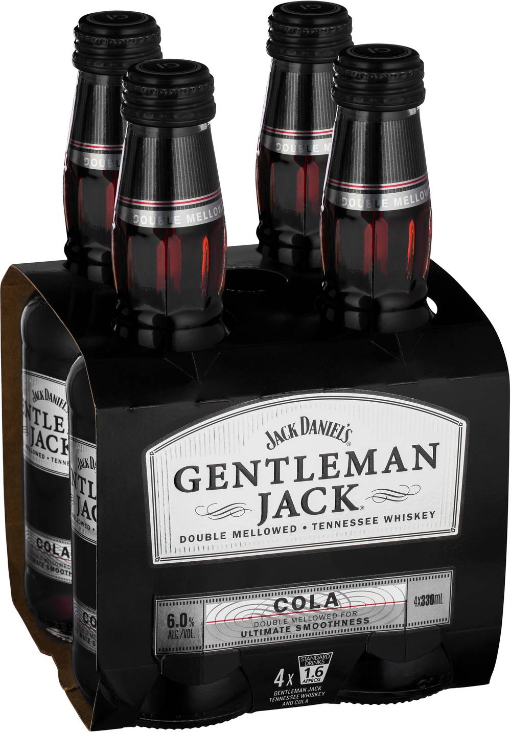 Jack Daniels Gentleman Jack & Cola Bottle 330mL X 4 pack