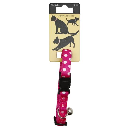 Legacy Collection Pink With Hearts Cat Collar With Bell