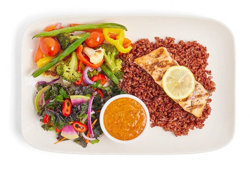 Grilled Sustainable Salmon Plate