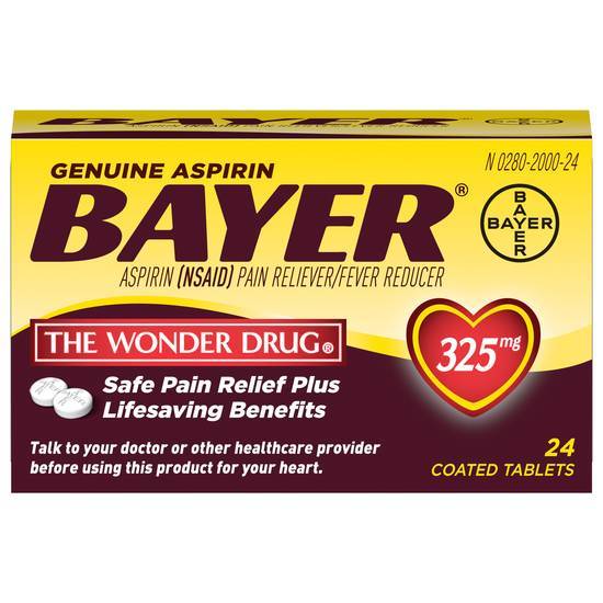 Bayer the Wonder Drug Aspirin 325 mg Coated Tablets (24 ct)
