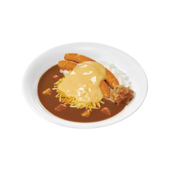 チーズソーセージカレーPork Curry Rice w/ Sausage & Cheese