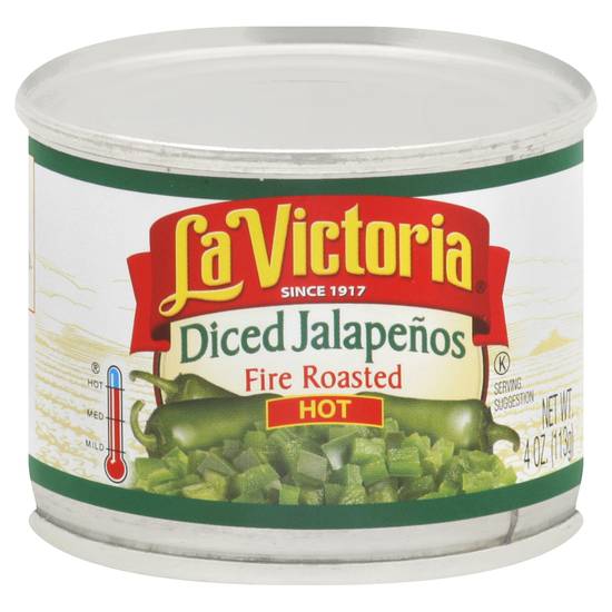 La Victoria Fire Roasted Diced Jalapeños