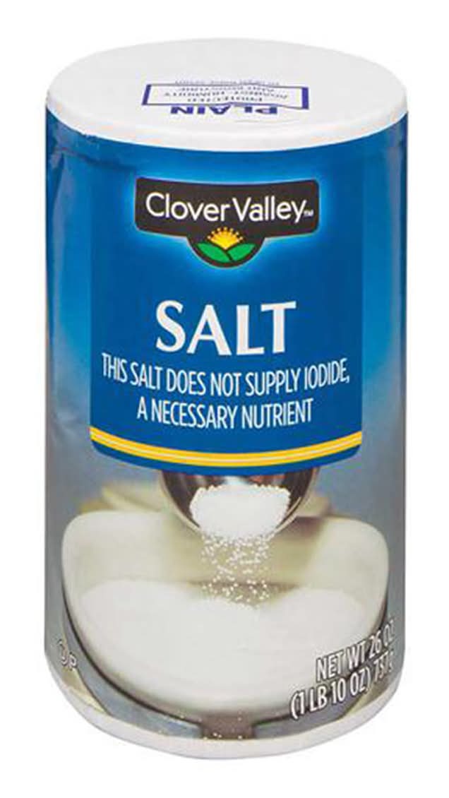 Clover Valley Plain Salt 26 Oz