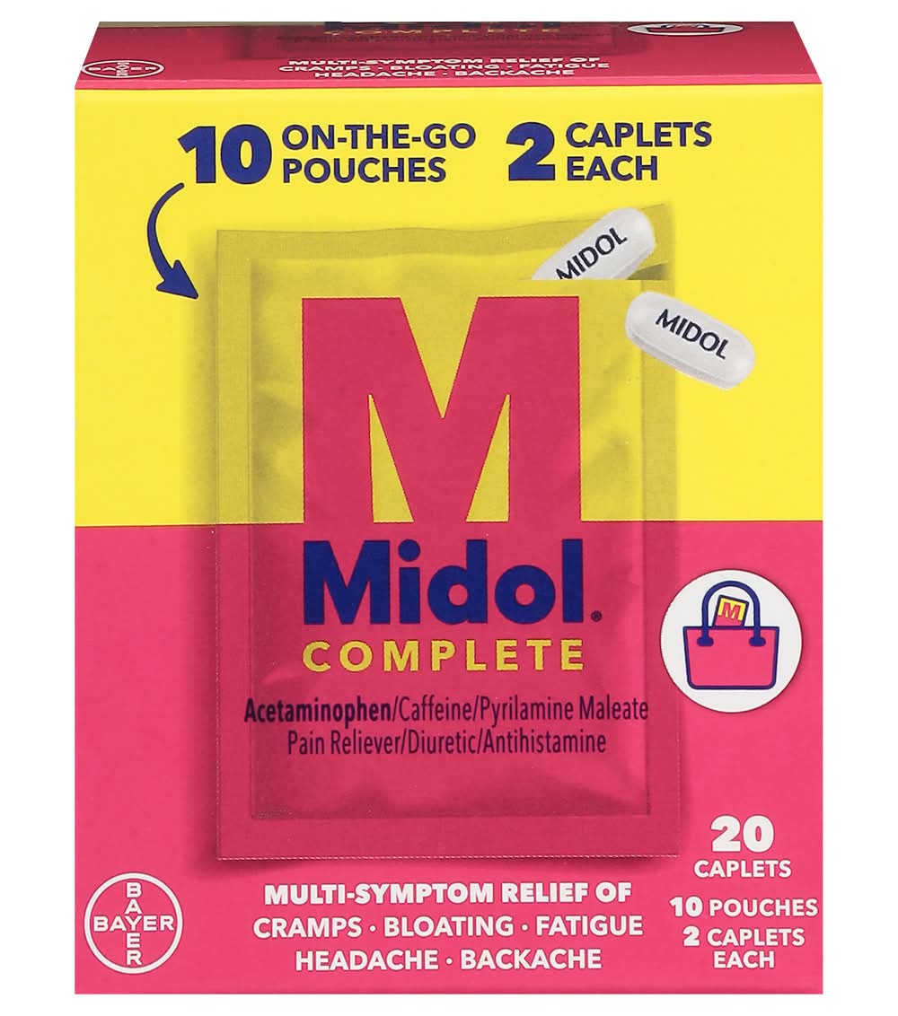 Midol Complete Multi Symptom Relief Caplets (10 x 2 ct)