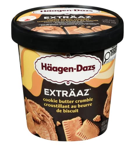 Häagen-Dazs Exträaz Ice Cream, Cookie Butter Crumble (450 ml)