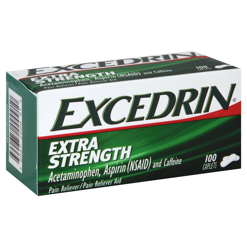 Excedrin Extra Strength Pain Reliever/Pain Reliever Aid Caplets (100 ct)