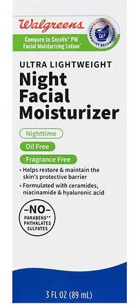 Walgreens Ultra Lightweight Night Facial Moisturizer Fragrance Free (3 fl oz)