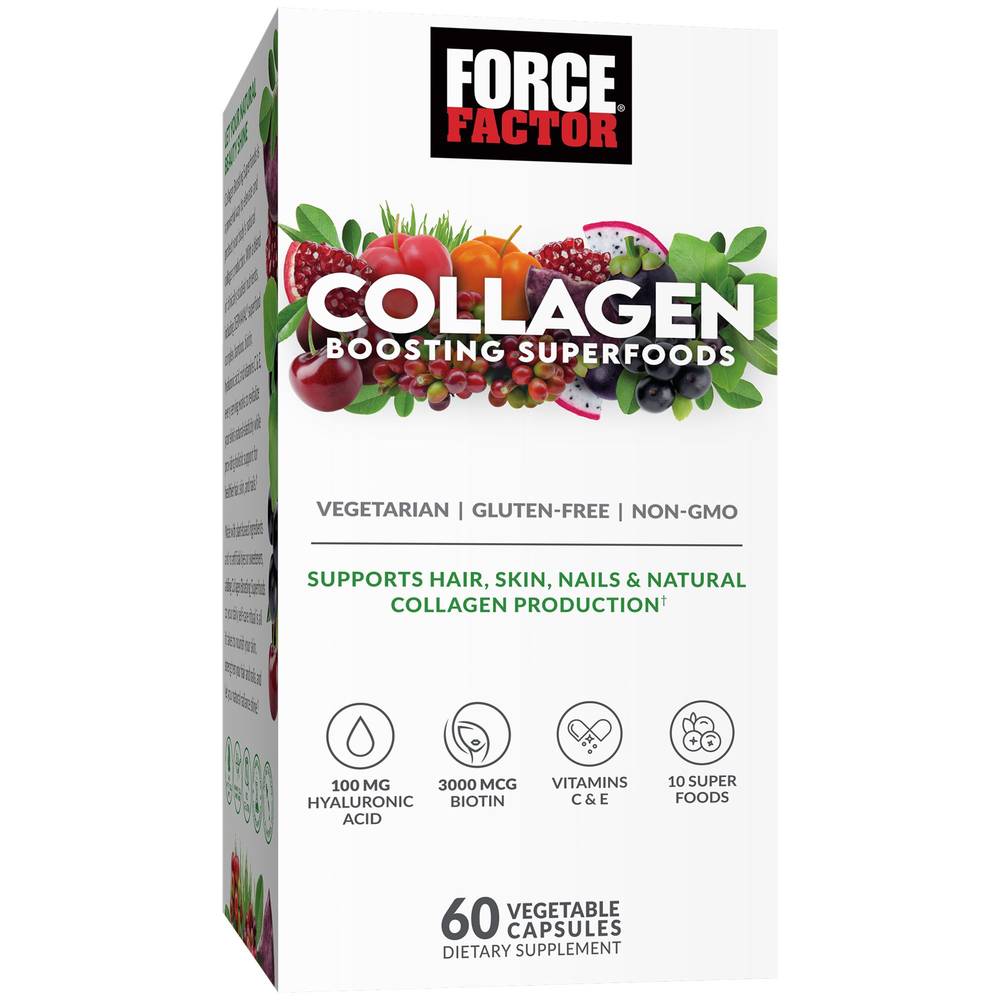 Collagen Boosting Superfoods - 100 Mg Of Hyaluronic Acid (60 Capsules)