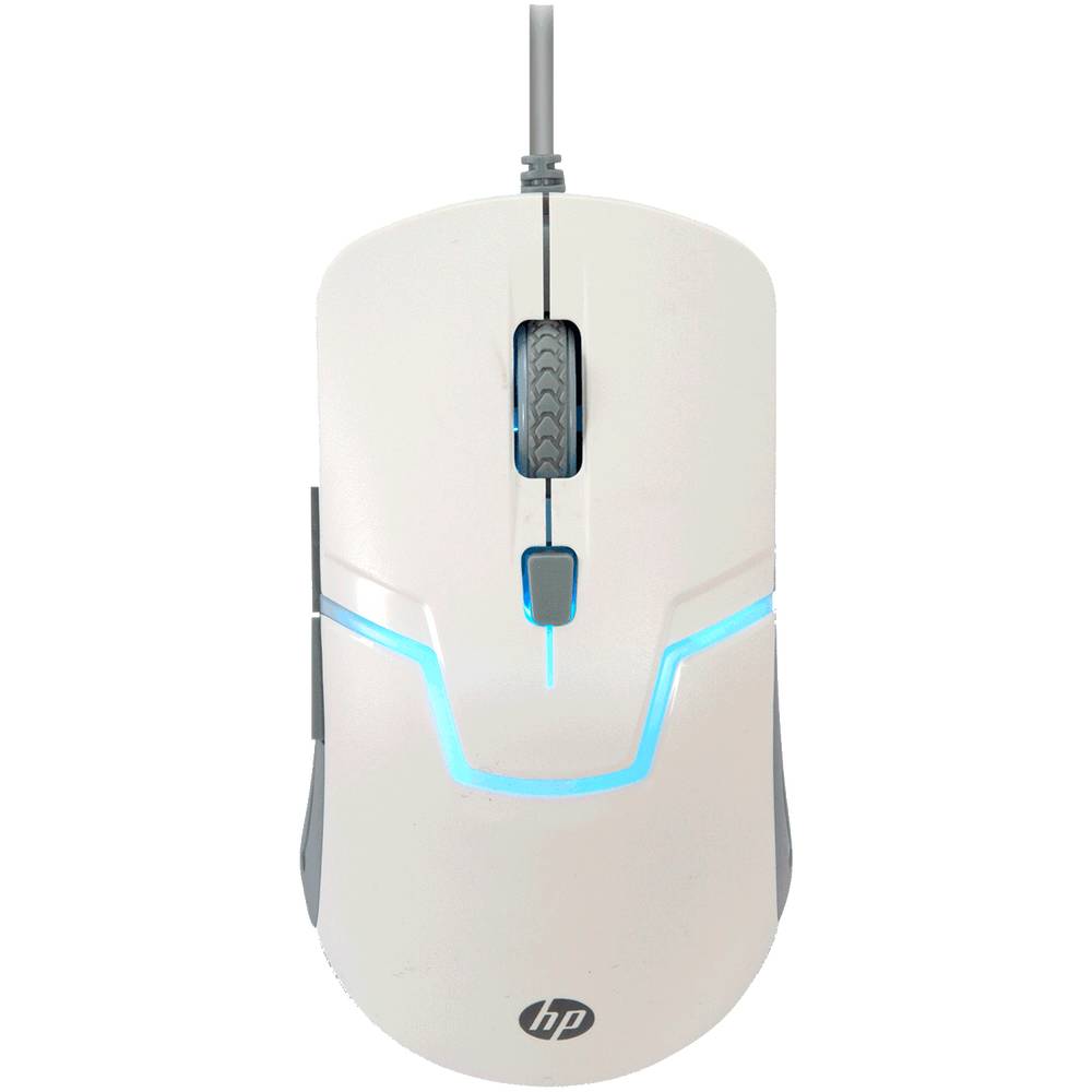 Hp  mouse alámbrico gamer (blanco m100)