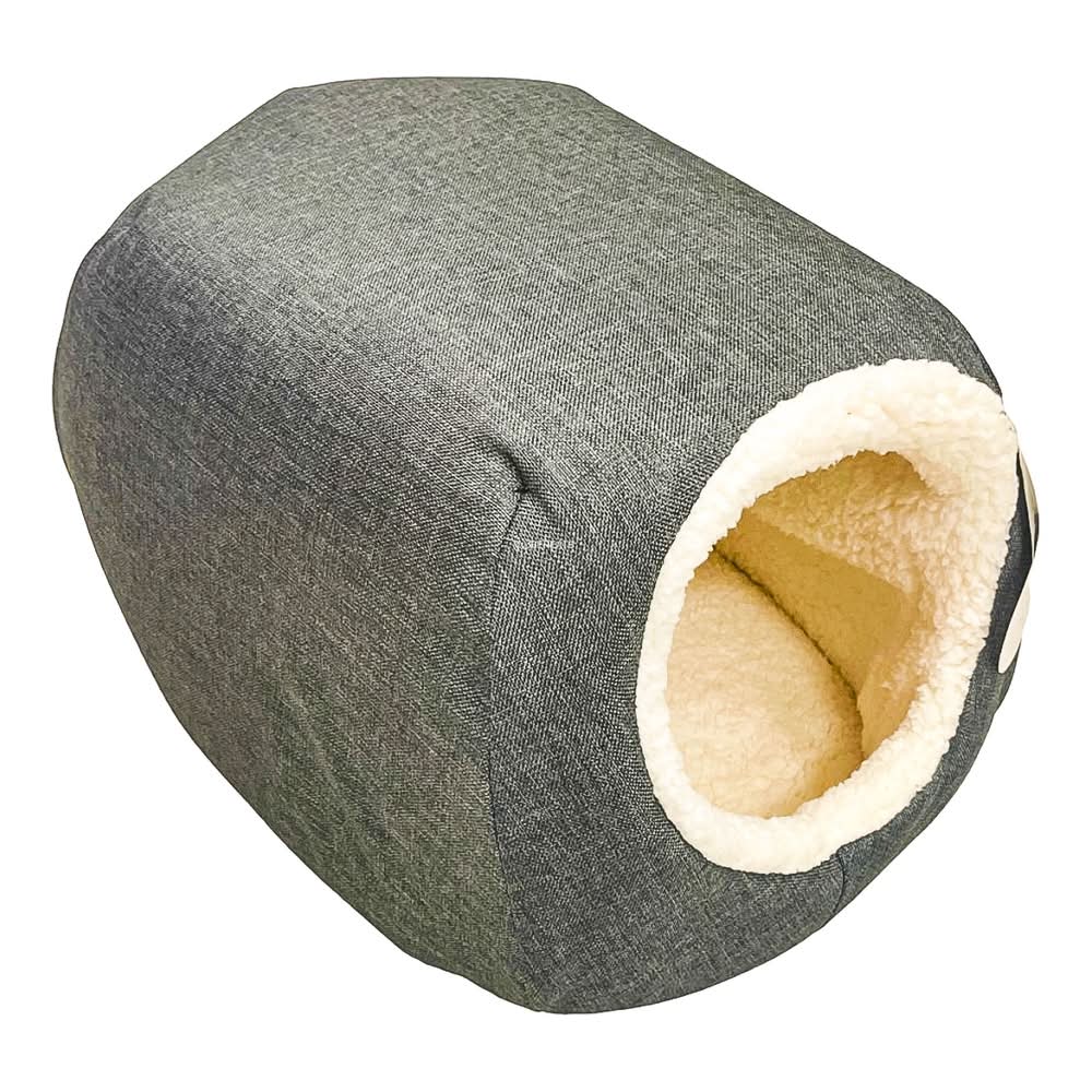 Boots & Barkley Pet Cave Dog & Cat Bed, XS, Gray