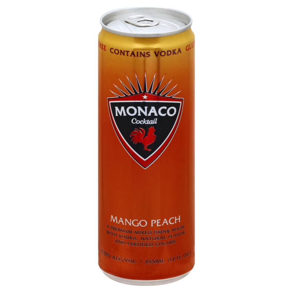 Monaco Mango Peach Vodka Cocktail (12 fl oz)