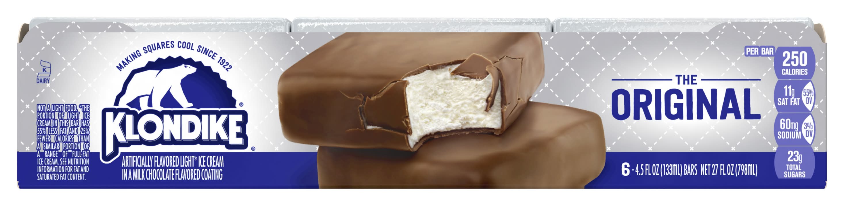 Klondike The Original Ice Cream Bars, Vanilla (4.5 fl oz, 6 ct)