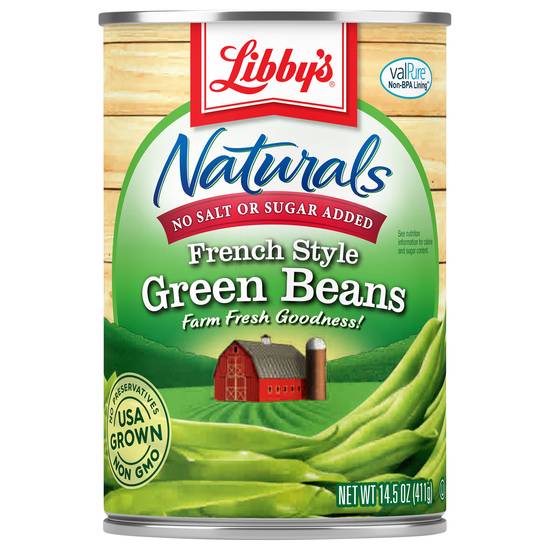Libby's Naturals No Salt & Sugar Added French Style Green Beans