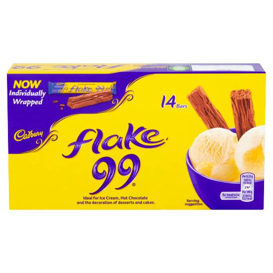 Cadbury Flake 99 Chocolate Bar 14 X 8.25g
