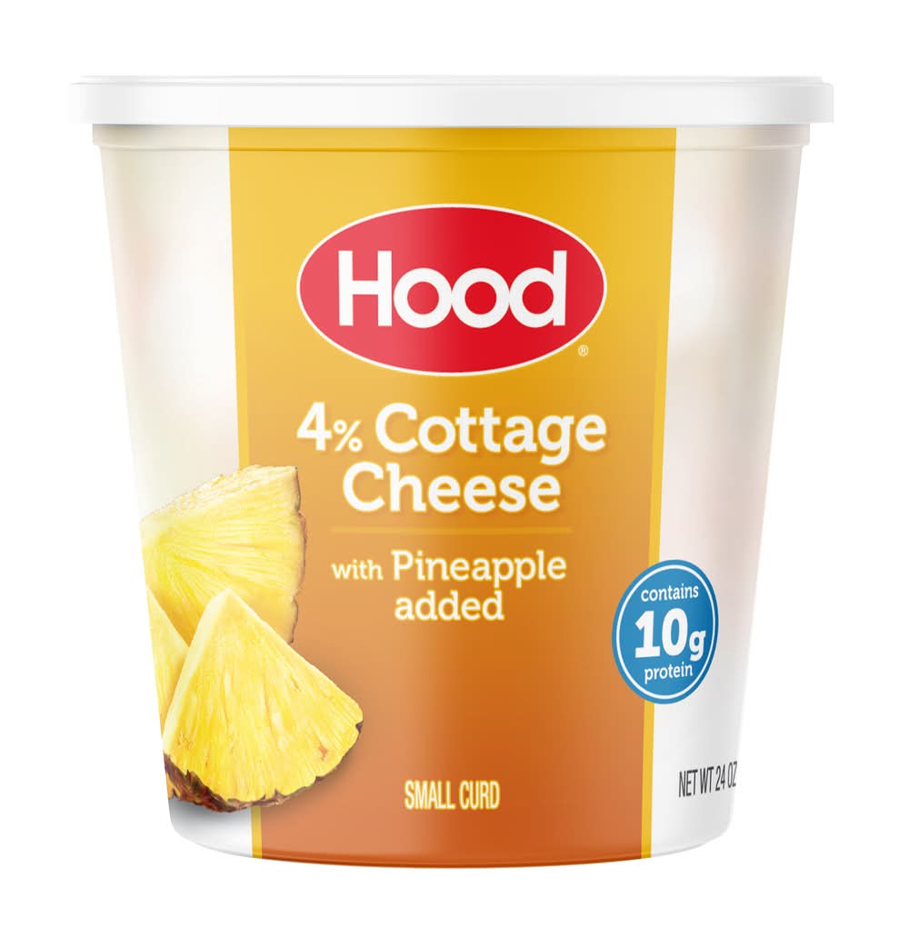 Hood Small Curd 4% Cottage Cheese With Pineapple (1.5 lbs)