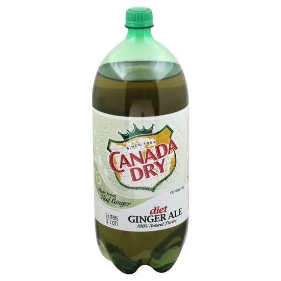Canada Dry Zero Sugar Ginger Ale Soda (2 L)