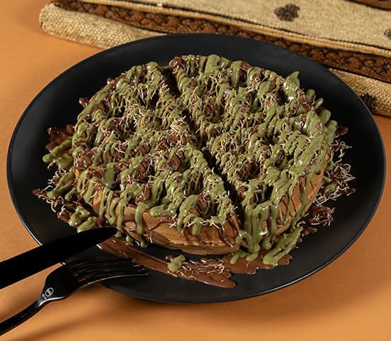 Dubai Chocolate Waffles